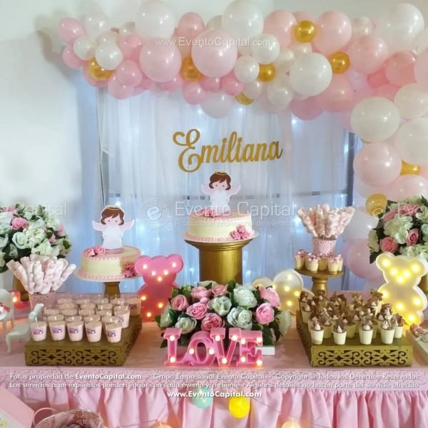 Mesas Postres Pluches Rosado