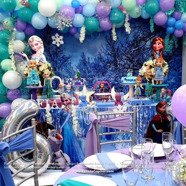 Mesa de postres frozen