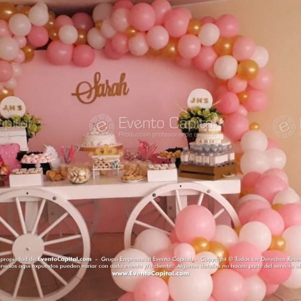 MESAS POSTRES PELUCHES ROSADO