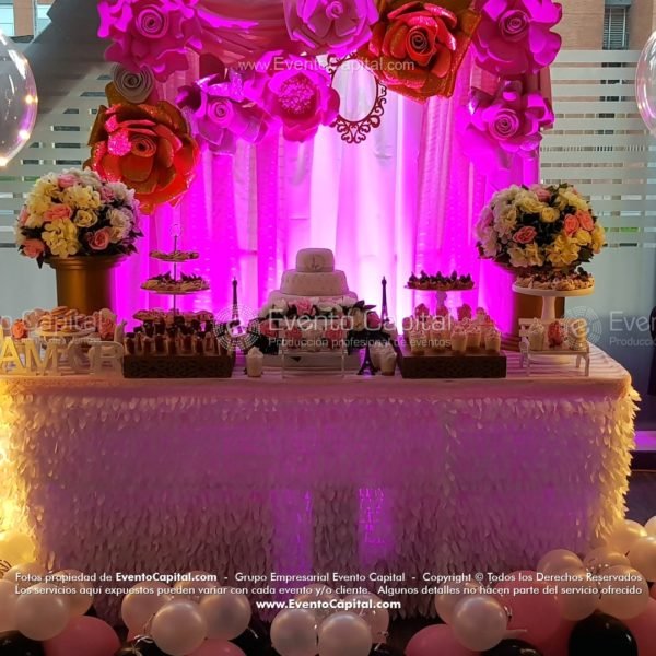 Mesa Postres Cumpleaños Mujer