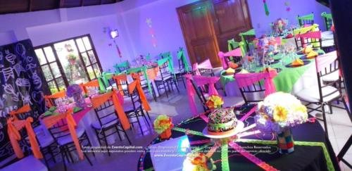 tematica neon arco globos gym (4)