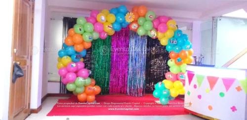 tematica neon arco globos gym (6)